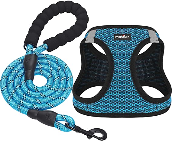 Matilor Dog Vest Harness with Leash for Small Medium Dogs