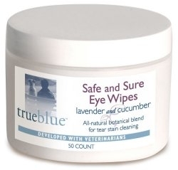 TrueBlue Pet Products: Safe and Sure Eye wipes