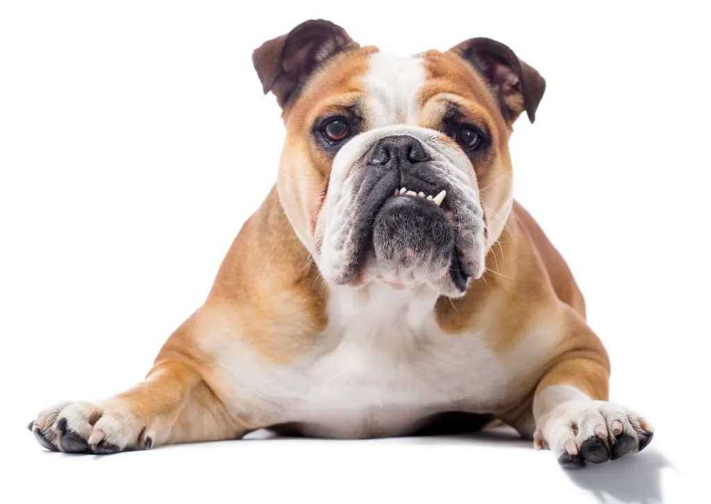 Portrait of a purebred English Bulldog