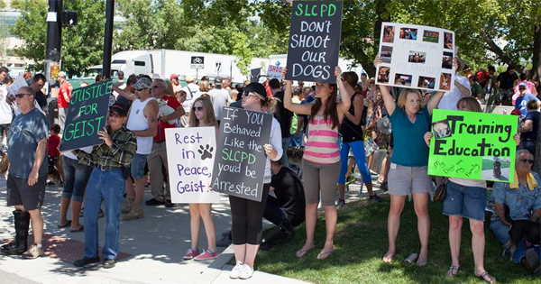 Salt Lake City dog shot by police sparks protest - DogTime