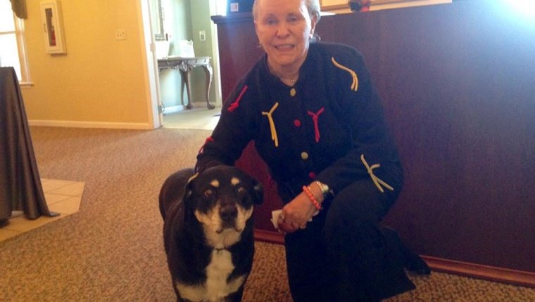 A Senior Home Adopts An Old Dog After Her Resident Owner Passes Away  