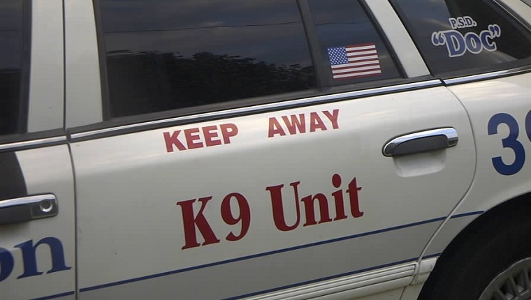 Close to a K-9 Police Car