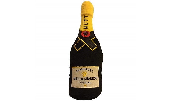 champagne bottle plush toy