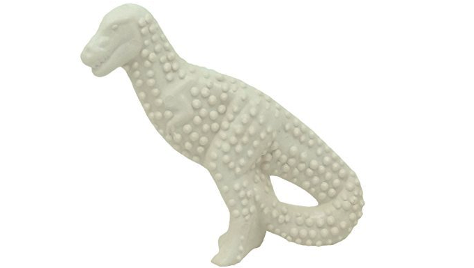 Dog Chew toy shaped like a dinosaur