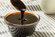 Organic Black Cane Sugar Molasses in a Bowl