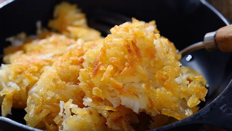Hash Brown in a Cast Iron Pan