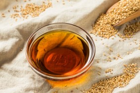 Raw Organic Sesame Oil in a Bowl