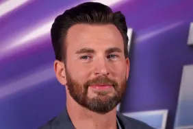 Close-up of actor Chris Evans smiling