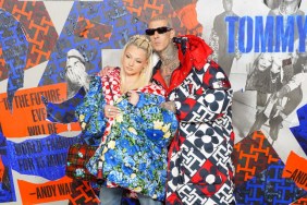 Travis and Alabama Barker together at Tommy Hilfiger Fall 22 NYFW Experience