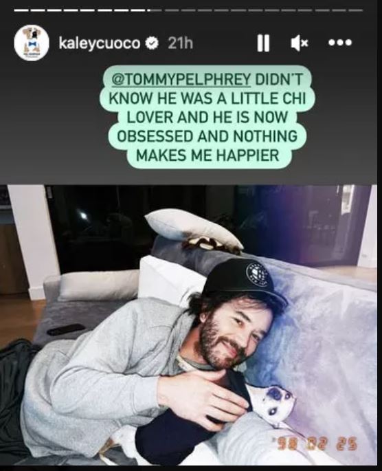 Kaley Cuoco and Boyfriend Tom Pelphrey Adopt New Rescue Dog