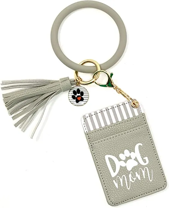 dog mom keychain wallet mother's day gifts for dog moms