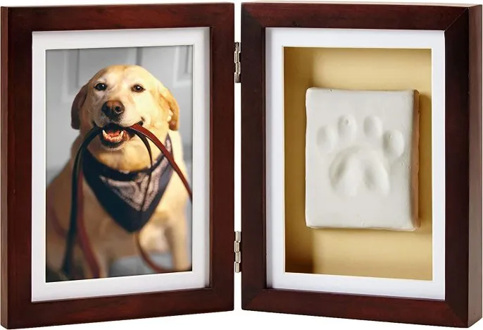 dog photo frame and pawprint kit