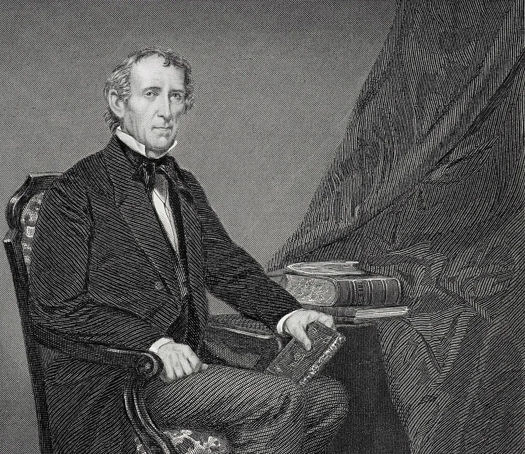 UNSPECIFIED - CIRCA 1800: John Tyler 1790 to 1862. 10th president of the United States 1841 to 1845 From painting by Alonzo Chappel 