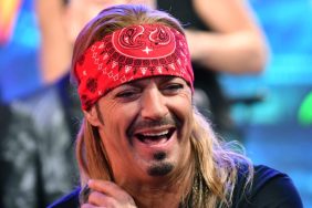 close-up of Poison frontman Bret Michaels smiling