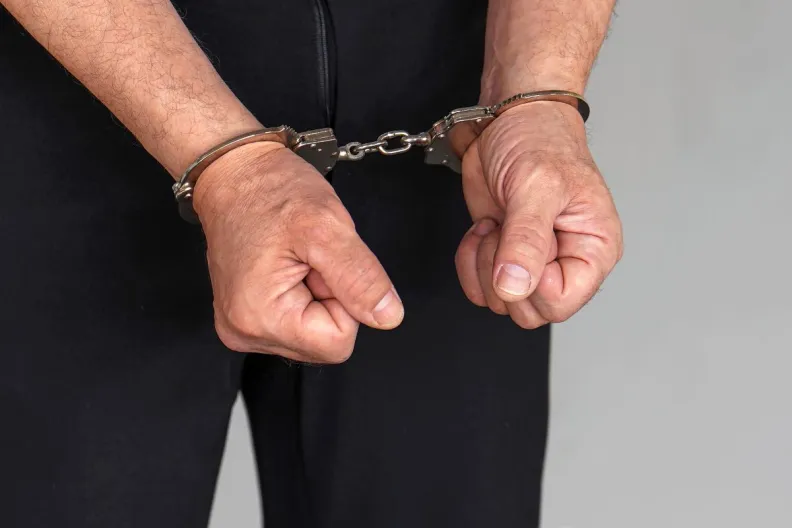 A man in handcuffs. Recently, a man was accused of luring children into his home using puppies.