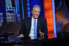 NEW YORK, NY - AUGUST 06: Jon Stewart hosts "The Daily Show with Jon Stewart" #JonVoyage on August 6, 2015 in New York City. (Photo by Brad Barket/Getty Images for Comedy Central). Set of The Daily Show.