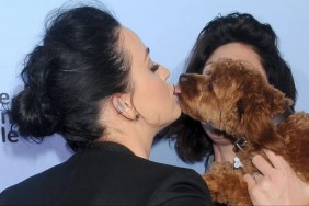 Katy Perry kissing a dog, she recently shared the new haircut look of her teacup poodle, Nugget
