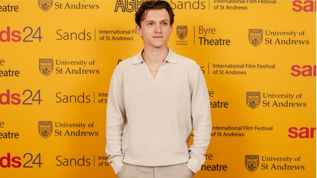 Tom Holland attends the Opening Night of the Sands: International Film Festival of St Andrews on April 19, 2024 in St Andrews, Scotland.