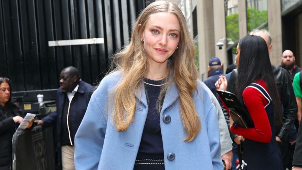 Amanda Seyfried is seen attending the NBC Upfront at Radio City Music Hall on May 13, 2024 in New York City.