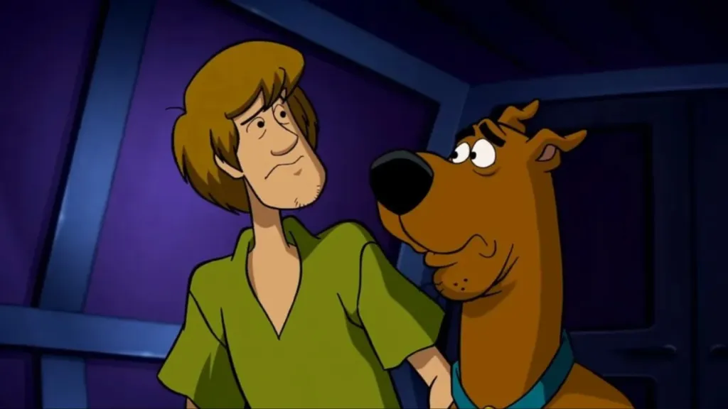 Scooby-Doo and Shaggy.