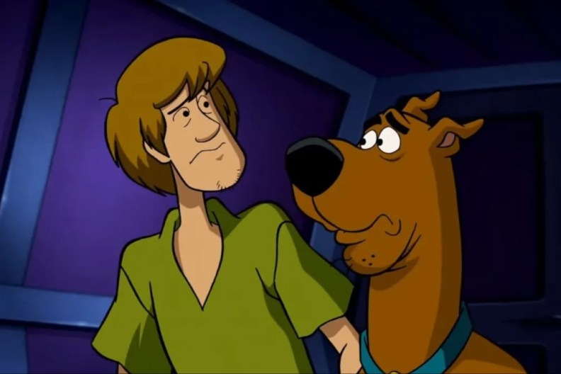 Scooby-Doo and Shaggy.