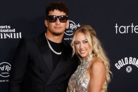 Patrick Mahomes and Brittany Mahomes attend the 2024 Sports Illustrated Swimsuit Launch Party at Hard Rock Hotel on May 16, 2024 in New York City.