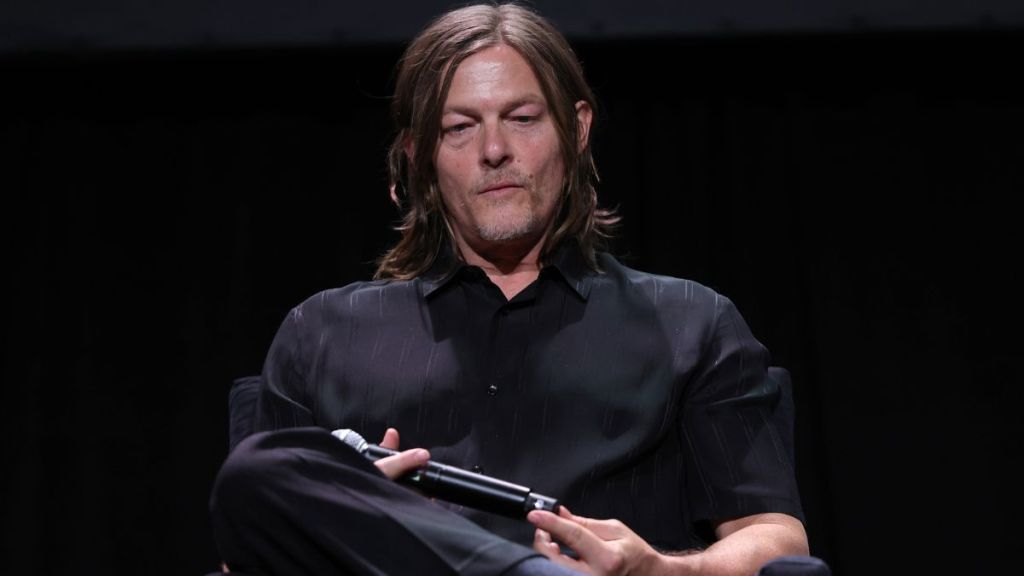 Norman Reedus appears on stage during TWD: Daryl Dixon – Book of Carol Premiere Screening and Panel at Tribeca Festival on June 08, 2024 in New York City.