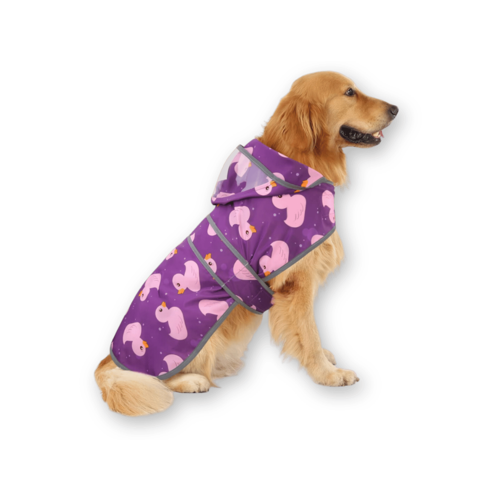 HDE Purple Dog Raincoat