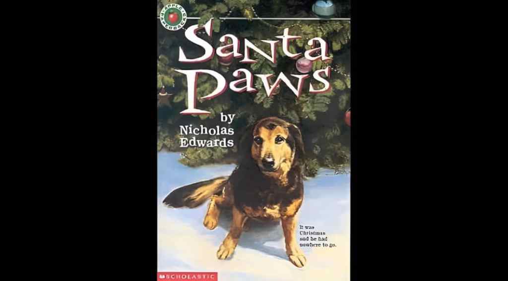 Book cover of “Santa Paws” by Nicholas Edwards.