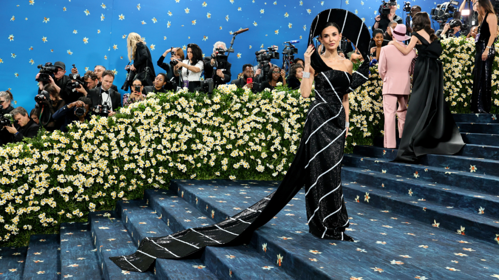 Demi Moore dog Met Gala outfit