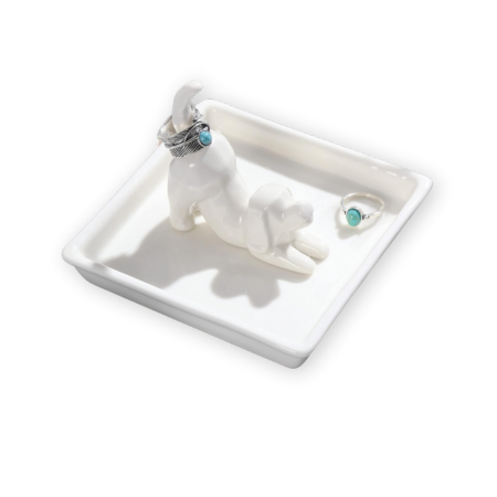 PUDDING CABIN Dog Ring Holder
