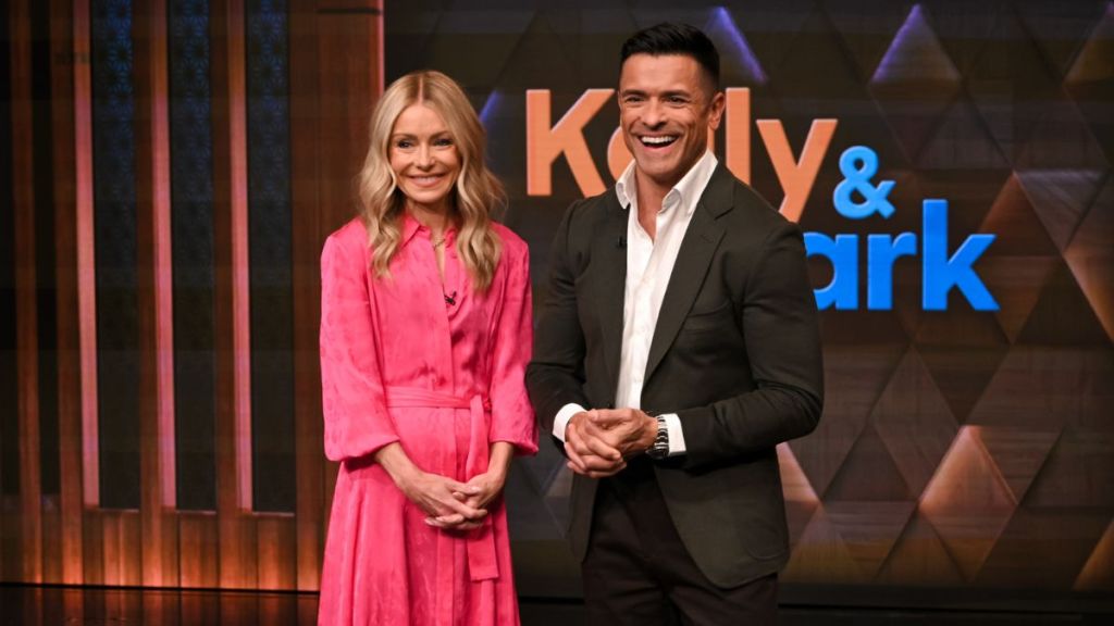 Kelly Ripa and Mark Consuelos co-host "Live with Kelly and Mark" for the last time at 7 Lincoln Square, featuring special guest Anderson Cooper with coverage airing on Tuesday, April 1, 2025.