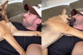 Video: Rescue Puppy Surprises Owner by Copying Him As He Sleeps