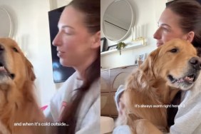 Golden Retriever Shares Cozy Hugs With Mom in Wholesome Video