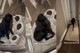 Dog Gives Dad a Hard Time When It’s Bath Time & Then Slips Away