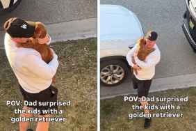Golden Retriever Puppy Sends Kids Screaming With Joy in Surprise Dad Knew They Needed