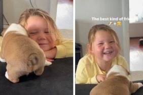 Puppy & Little Girl Become Best Friends in Sweetest Way