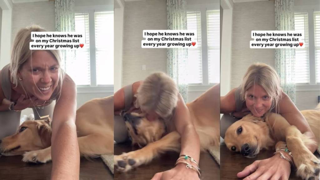 Golden Retriever Is Mom’s Wish Come True, the Gift She Always Wanted