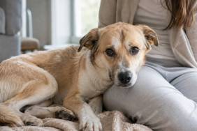 Shelter Dog Rescued From Life on Streets Doesn’t Trust Mom Yet but Still Wants Snuggles