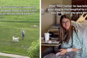 Dog Cheers on Mom Before She Gives Birth With a Little Help