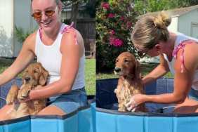 Golden Retriever Has Already Mastered the Art of Relaxing During Bath Time