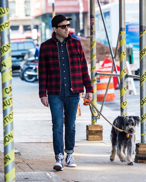 Zachary Quinto, Spock In The New 'Star Trek' Movies, With His Pup