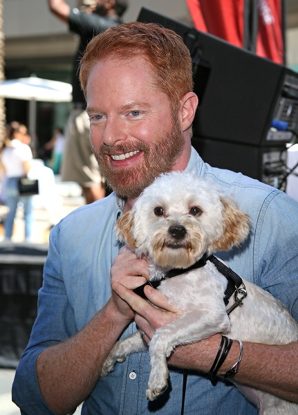 Jesse Tyler Ferguson Of 'Modern Family' With His Pup, Fennel