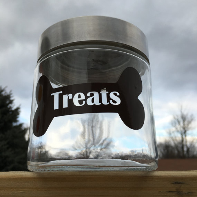 Personalized Dog Treat Jar