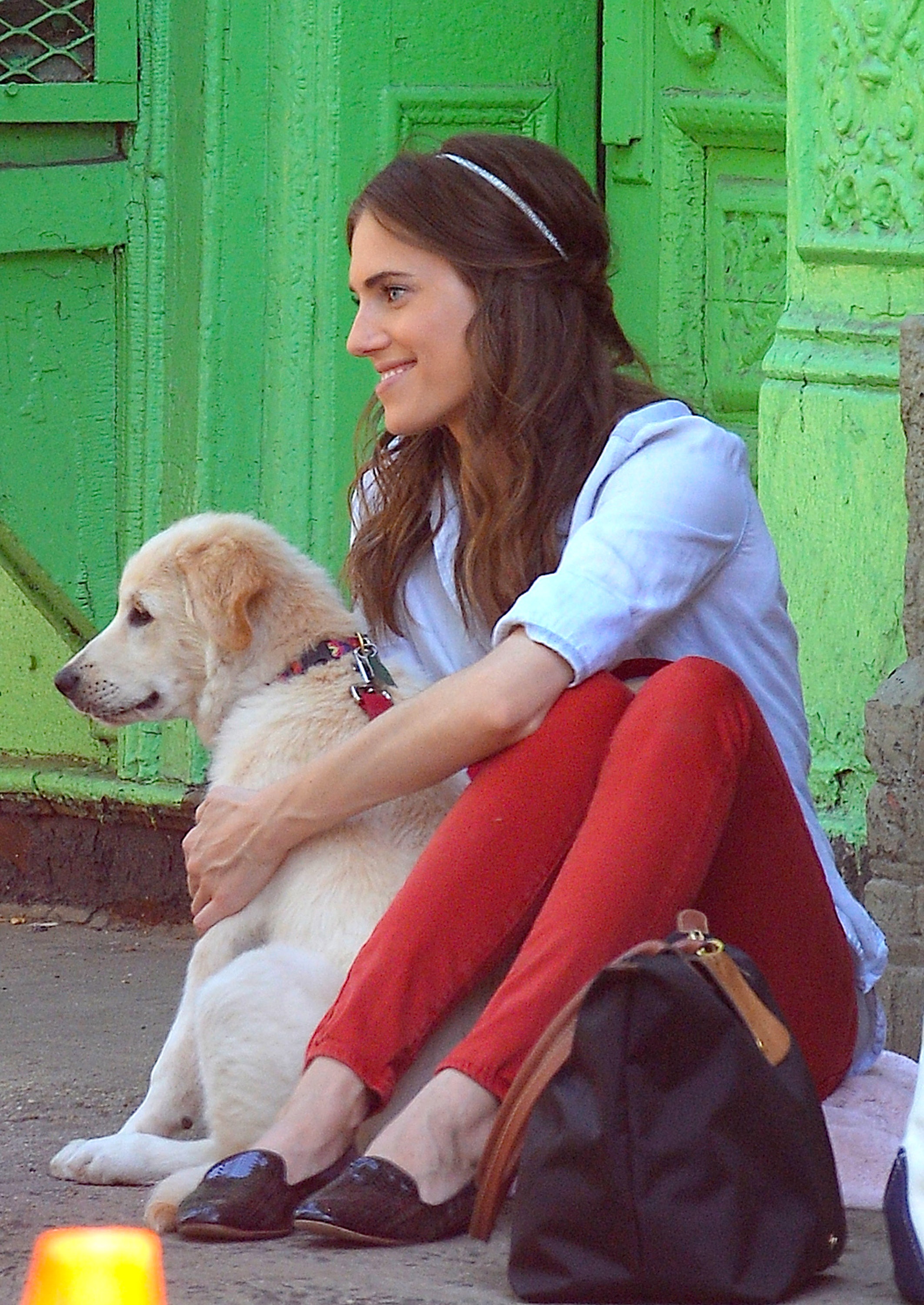 Allison Williams And Her Dog, Moxie