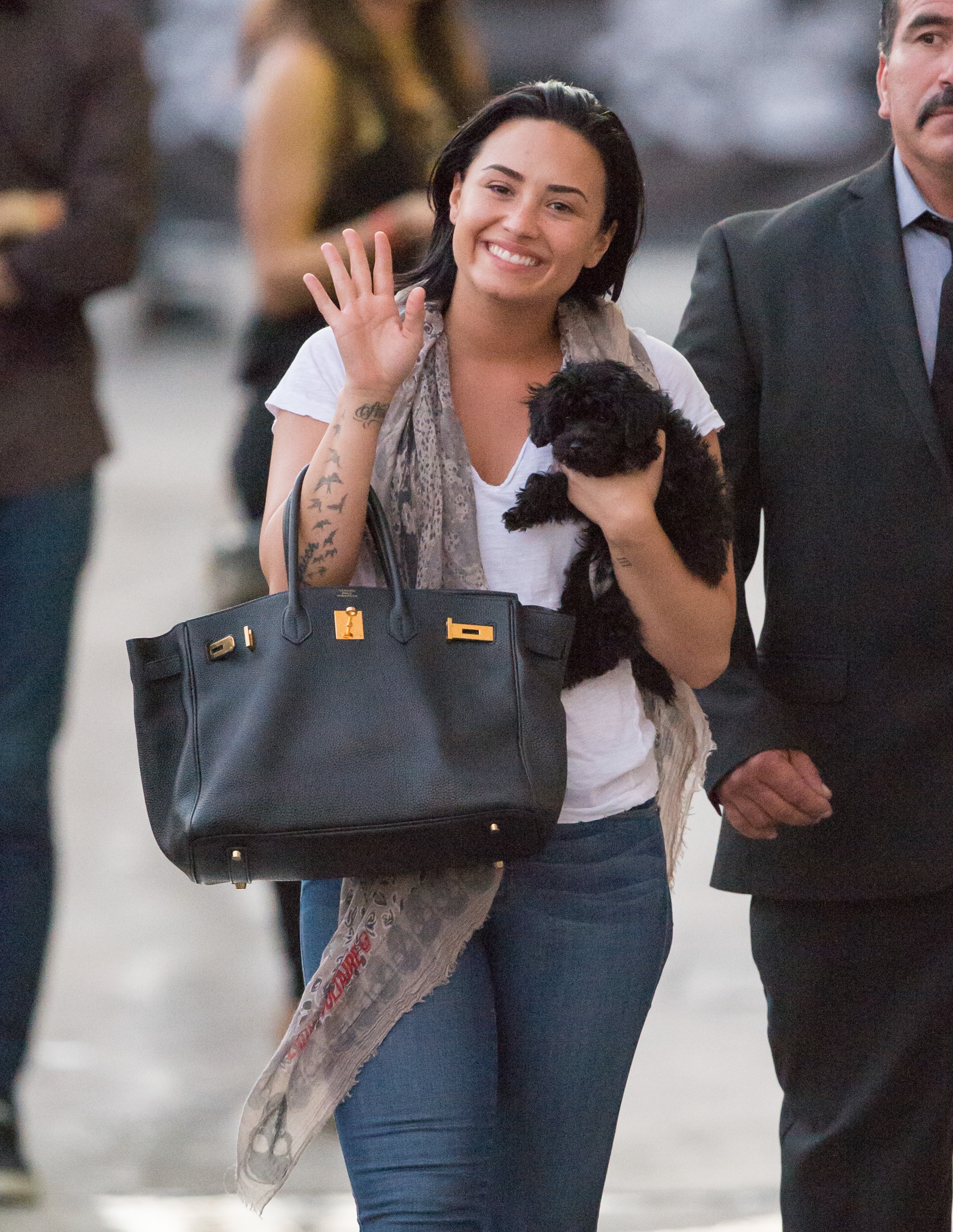 Demi Lovato And Her Pup, Batman