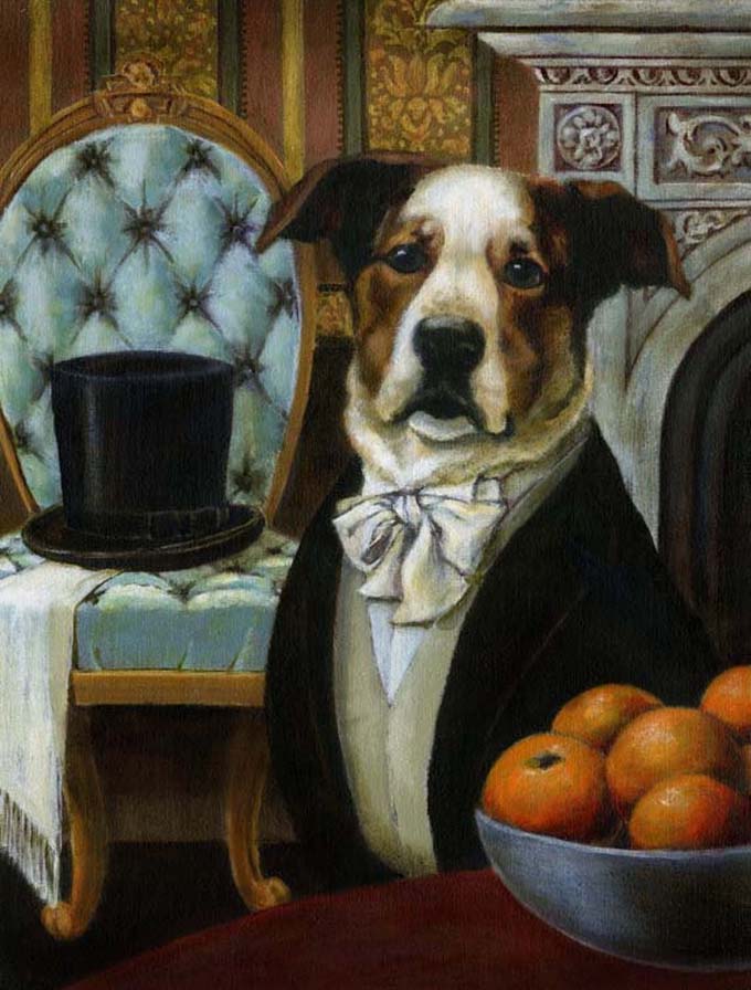 Victorian Dog Portrait Print