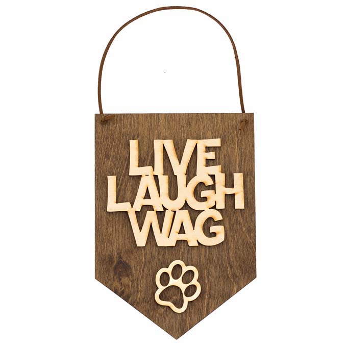 Wood Decorative Dog Sign
